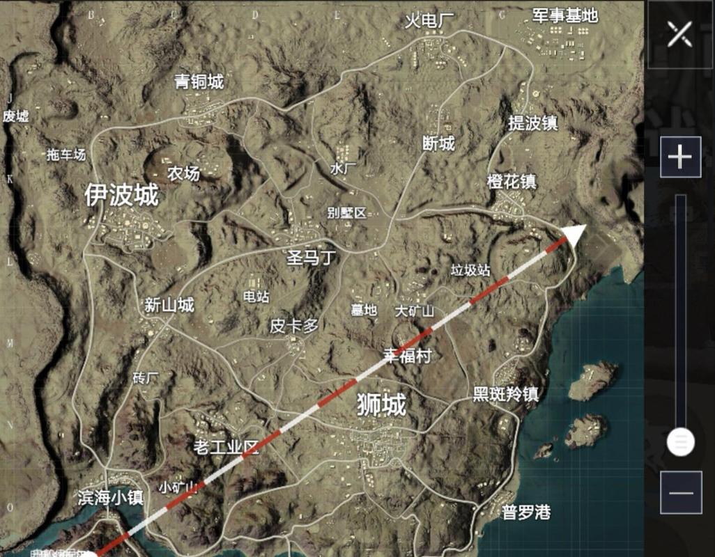 绝地求生沙漠地图