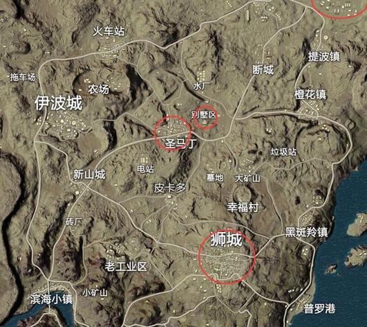 绝地求生沙漠地图