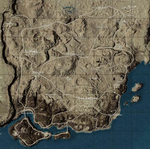 绝地求生沙漠地图