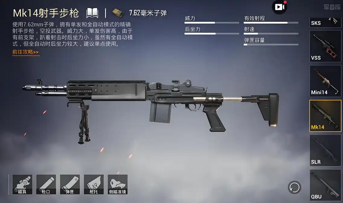 和平精英枪王揭秘：MK14凭何称霸高端局与职业赛场